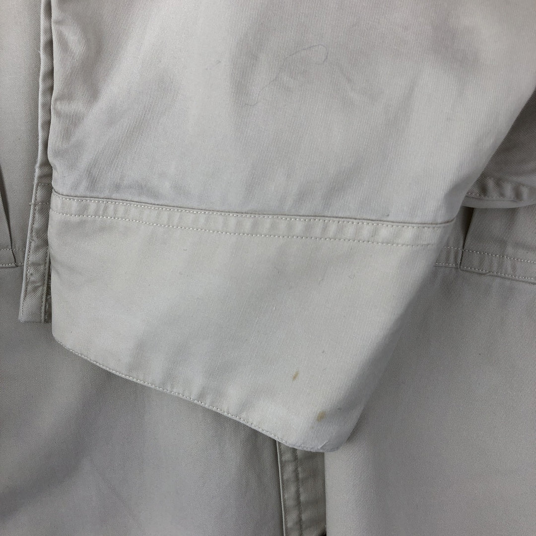 Ralph Lauren POLO by Ralph Lauren TOBIAS long sleeve safari shirt, men's XL size cotton ivory Vintage Second Hand