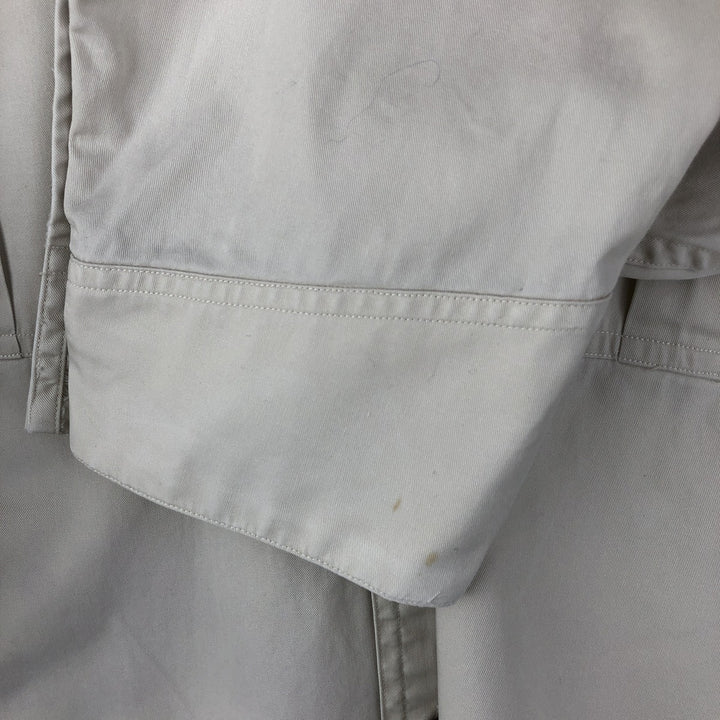 Ralph Lauren POLO by Ralph Lauren TOBIAS long sleeve safari shirt, men's XL size cotton ivory Vintage Second Hand