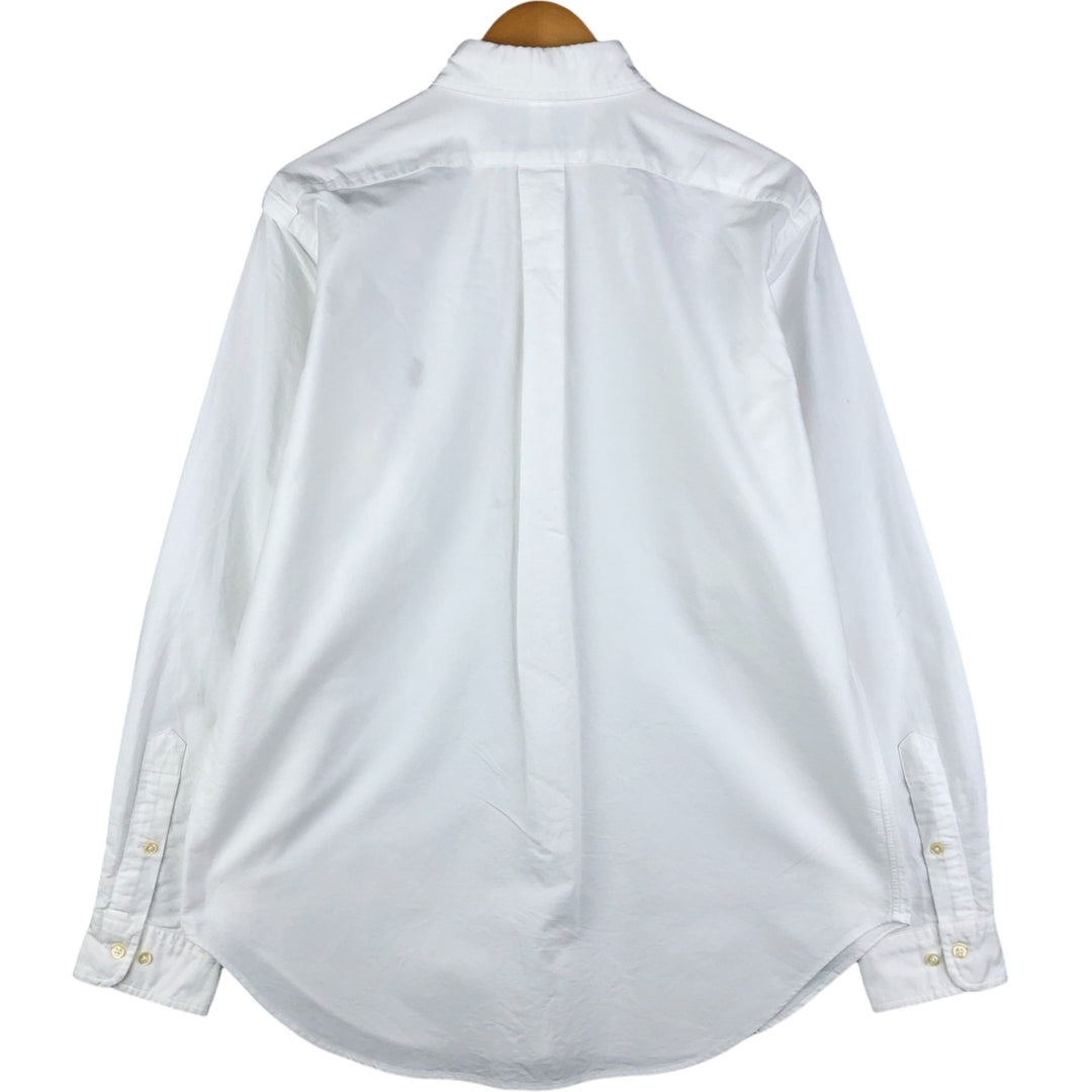 Ralph Lauren Classic Fit Long Sleeve Button Down Shirt, Men's Size L cotton white type Vintage Second Hand