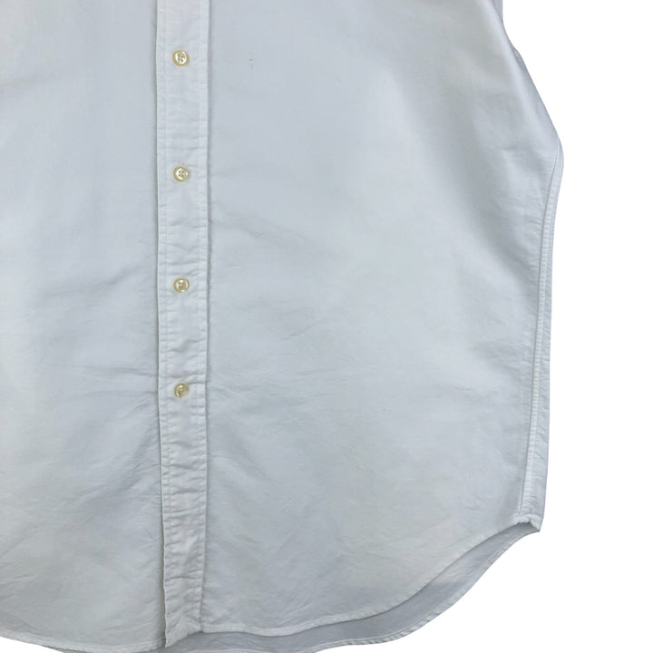 Ralph Lauren Classic Fit Long Sleeve Button Down Shirt, Men's Size L cotton white type Vintage Second Hand