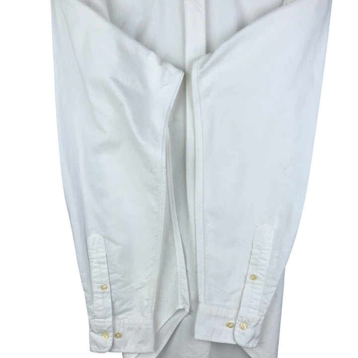 Ralph Lauren Classic Fit Long Sleeve Button Down Shirt, Men's Size L cotton white type Vintage Second Hand