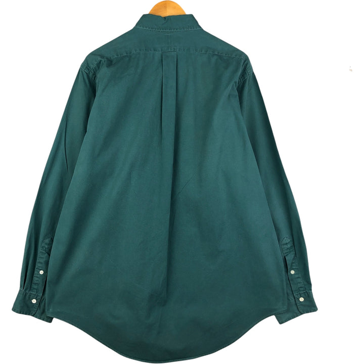 Ralph Lauren long sleeve button down shirt, men's XL size cotton green type Vintage Second Hand