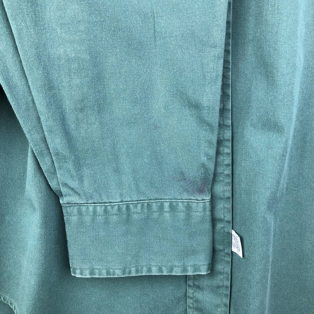 Ralph Lauren long sleeve button down shirt, men's XL size cotton green type Vintage Second Hand