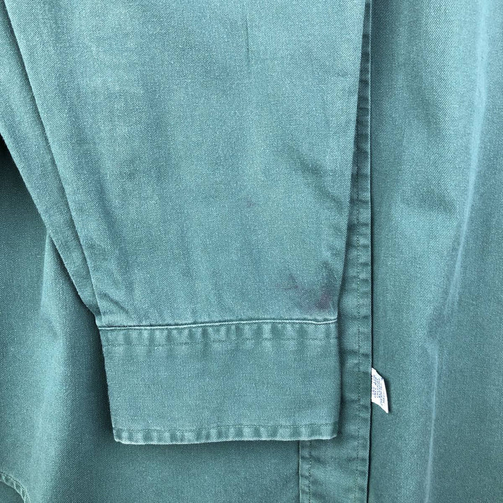 Ralph Lauren long sleeve button down shirt, men's XL size cotton green type Vintage Second Hand