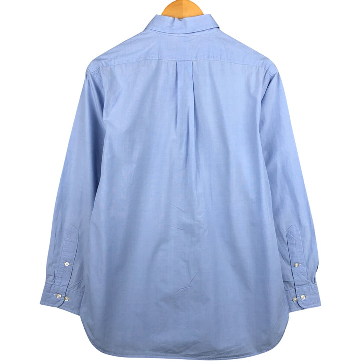Ralph Lauren long sleeve button down check shirt, men's size L cotton Blue type light blue Vintage Second Hand