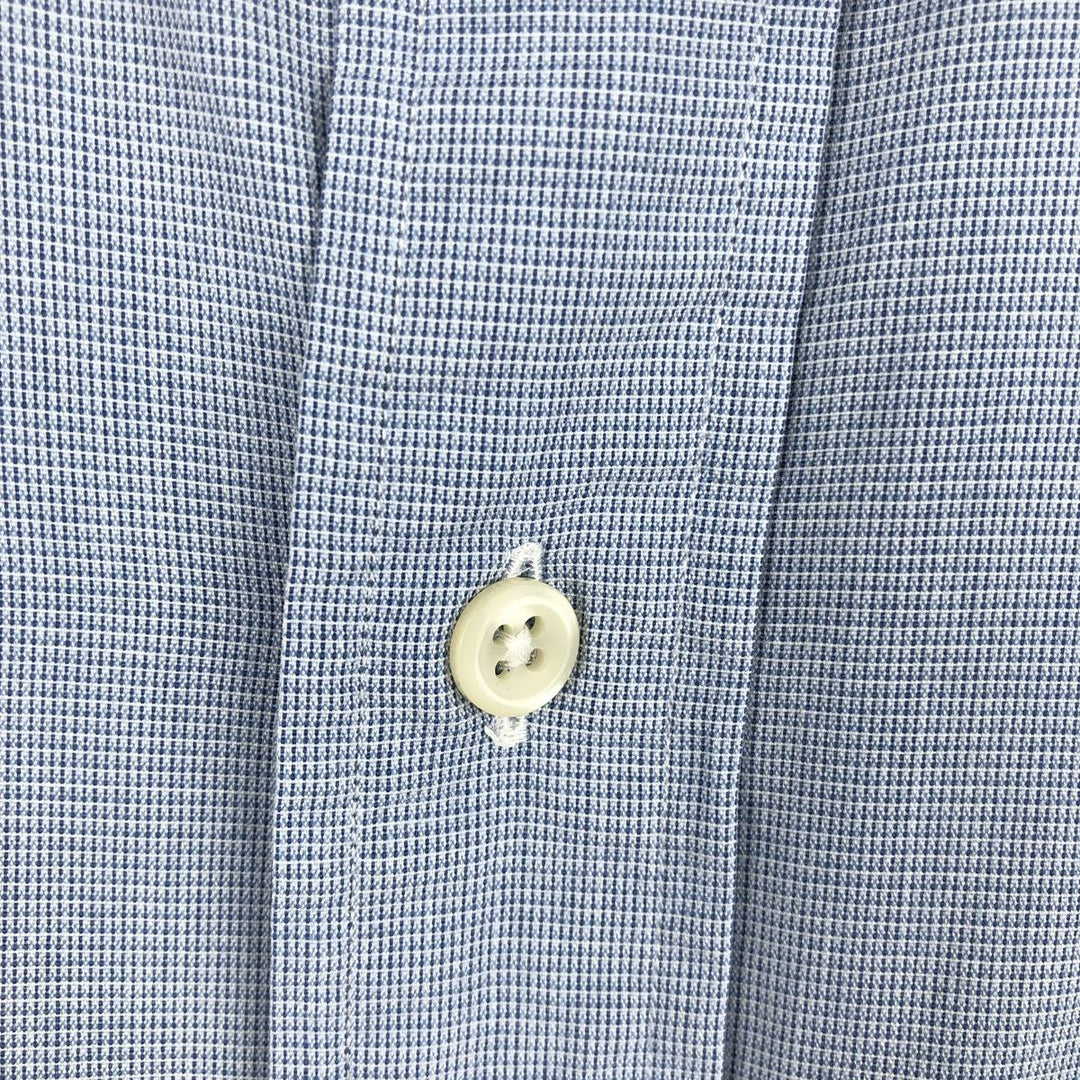 Ralph Lauren POLO by Ralph Lauren LOWELL SPORT long-sleeved cotton check shirt, men's size M cotton Blue type light blue Vintage Second Hand