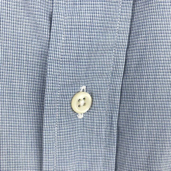 Ralph Lauren POLO by Ralph Lauren LOWELL SPORT long-sleeved cotton check shirt, men's size M cotton Blue type light blue Vintage Second Hand