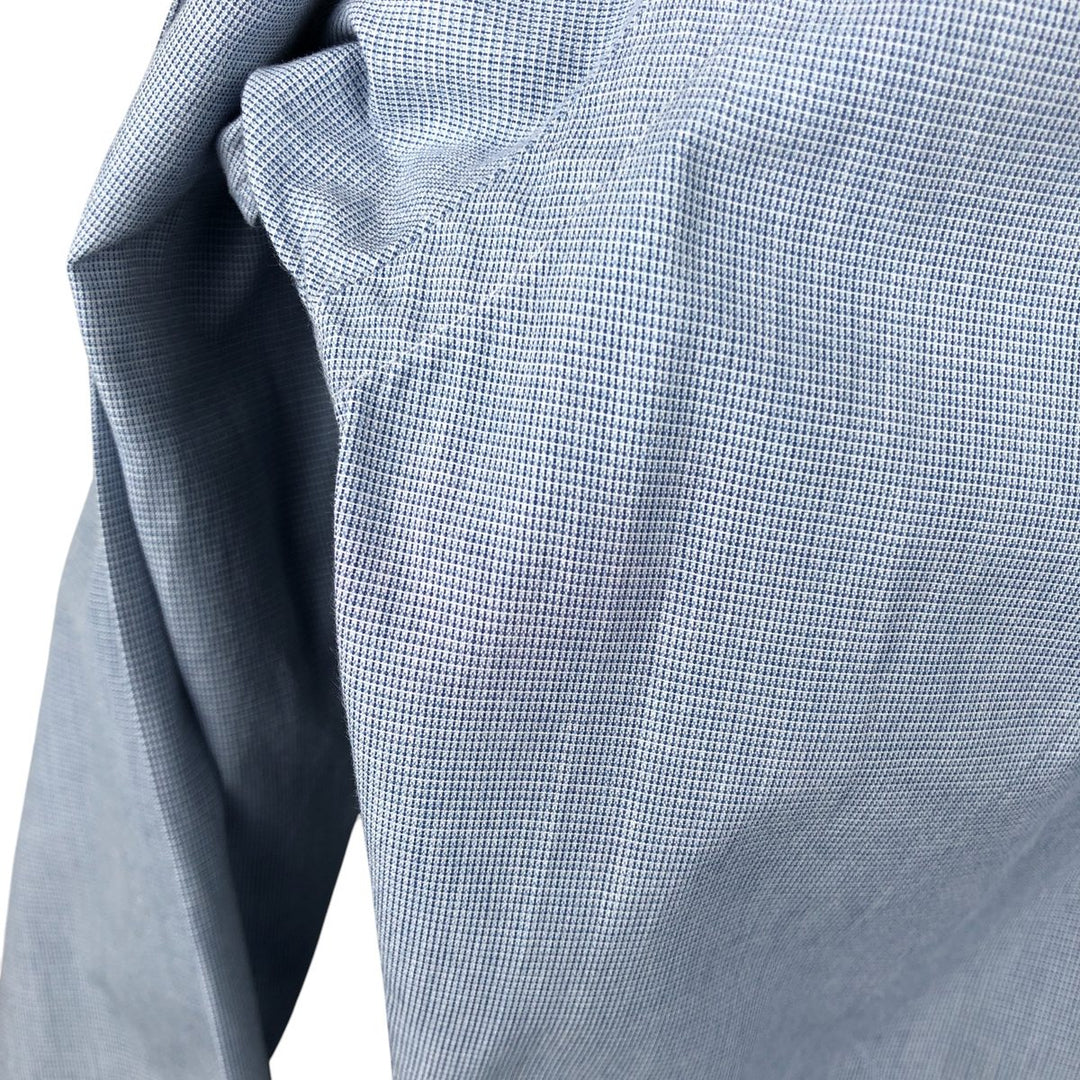 Ralph Lauren POLO by Ralph Lauren LOWELL SPORT long-sleeved cotton check shirt, men's size M cotton Blue type light blue Vintage Second Hand