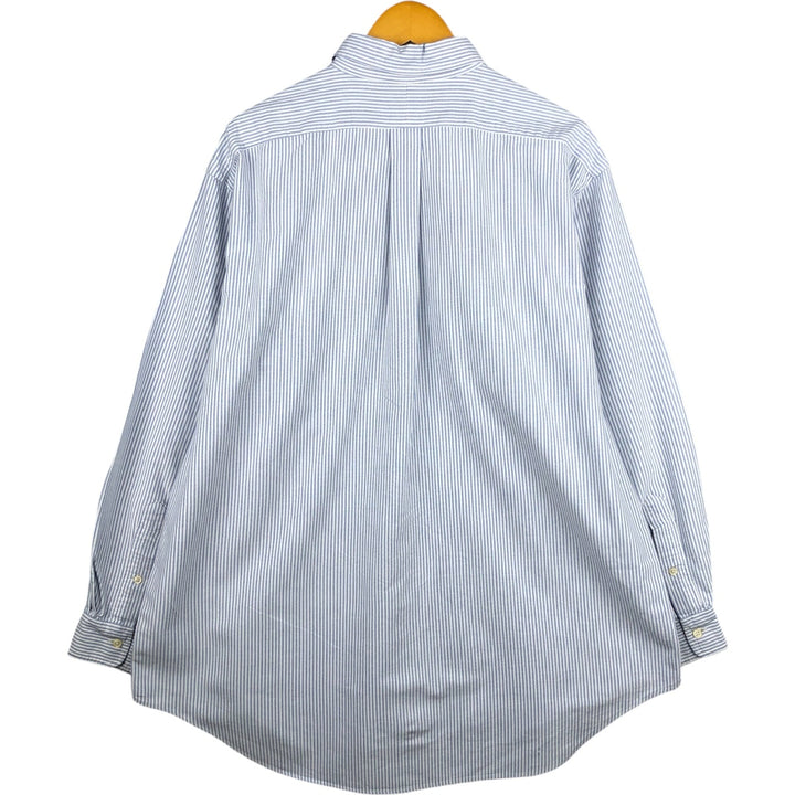 Ralph Lauren YARMOUTH Long Sleeve Button-Down Striped Shirt, Men's XL cotton white type Vintage Second Hand