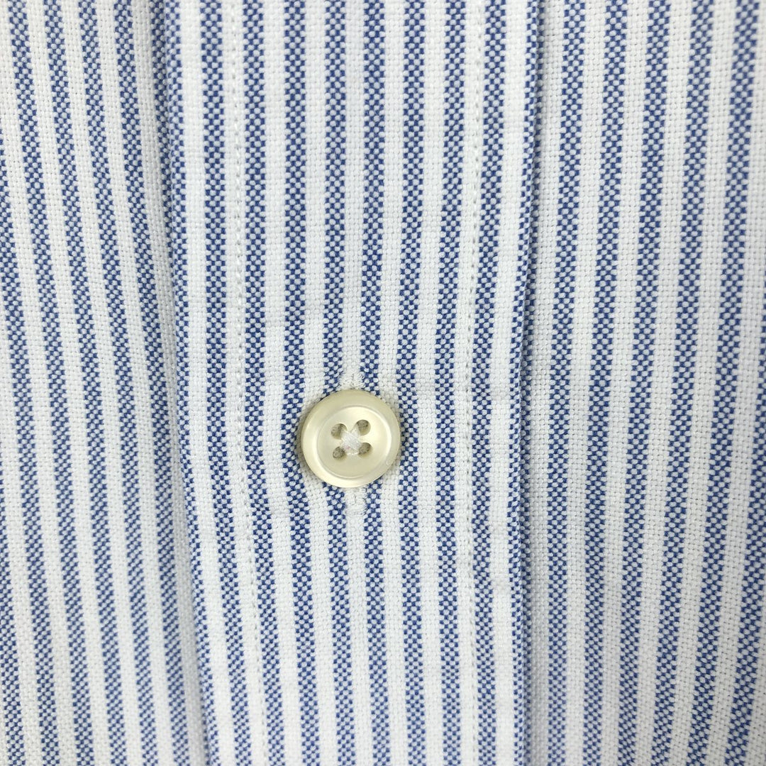 Ralph Lauren YARMOUTH Long Sleeve Button-Down Striped Shirt, Men's XL cotton white type Vintage Second Hand