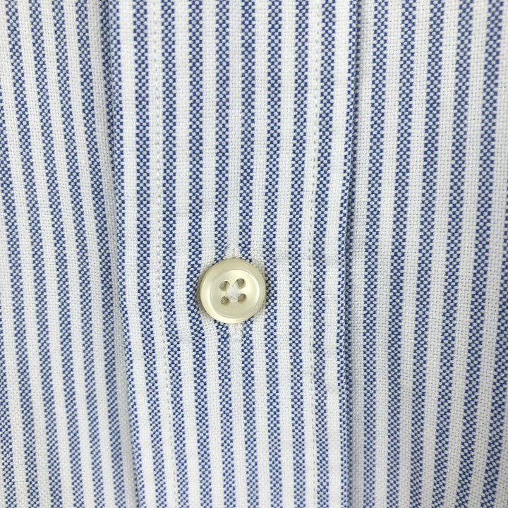 Ralph Lauren YARMOUTH Long Sleeve Button-Down Striped Shirt, Men's XL cotton white type Vintage Second Hand