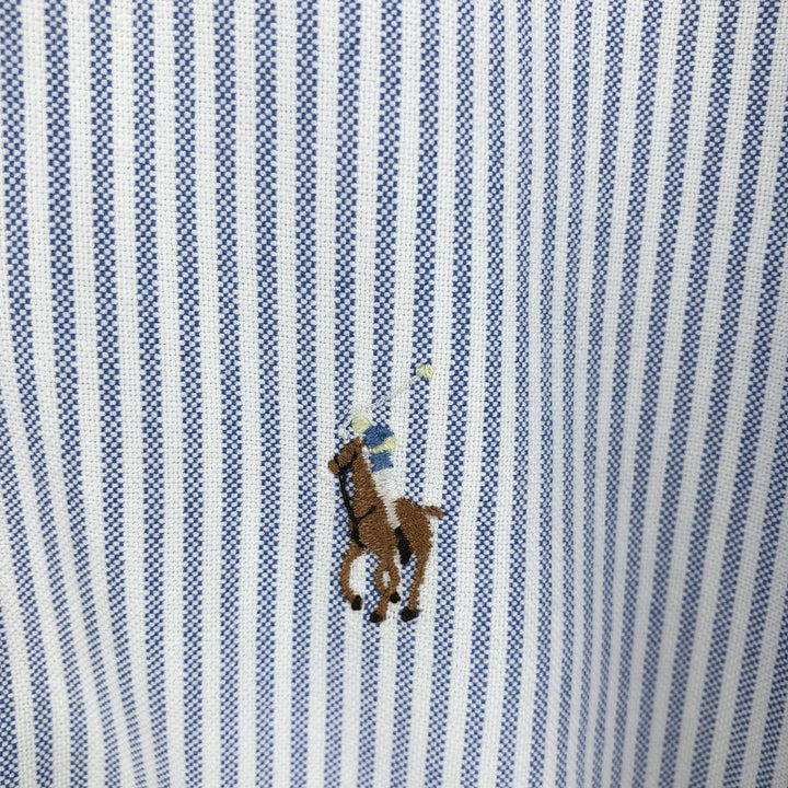 Ralph Lauren YARMOUTH Long Sleeve Button-Down Striped Shirt, Men's XL cotton white type Vintage Second Hand