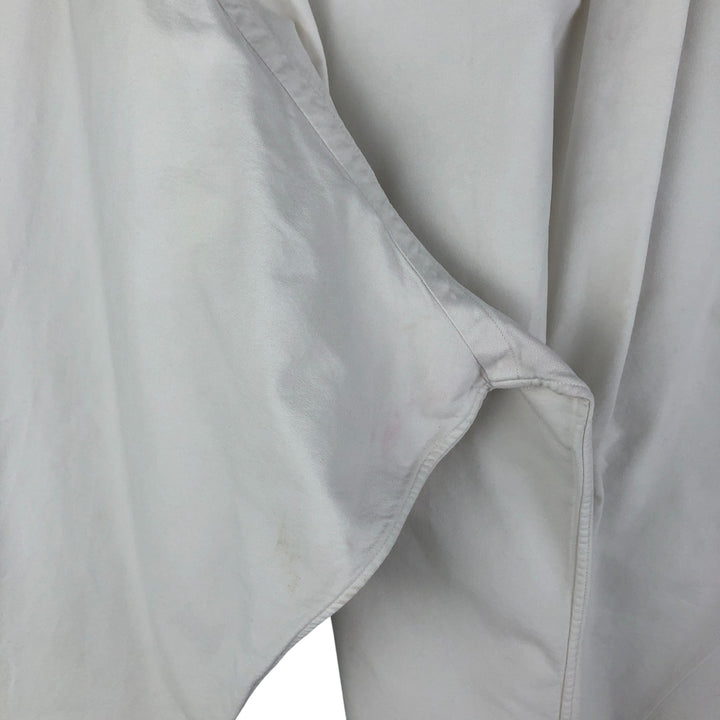 Ralph Lauren YARMOUTH long sleeve button down shirt, men's size L cotton white type Vintage Second Hand