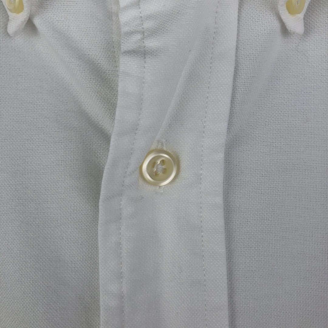 Ralph Lauren YARMOUTH long sleeve button down shirt, men's size L cotton white type Vintage Second Hand