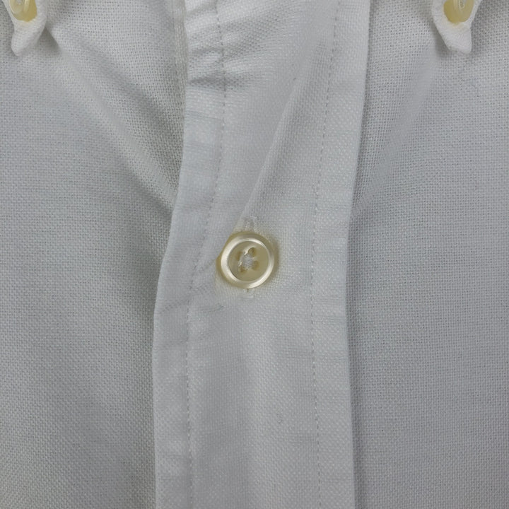 Ralph Lauren YARMOUTH long sleeve button down shirt, men's size L cotton white type Vintage Second Hand