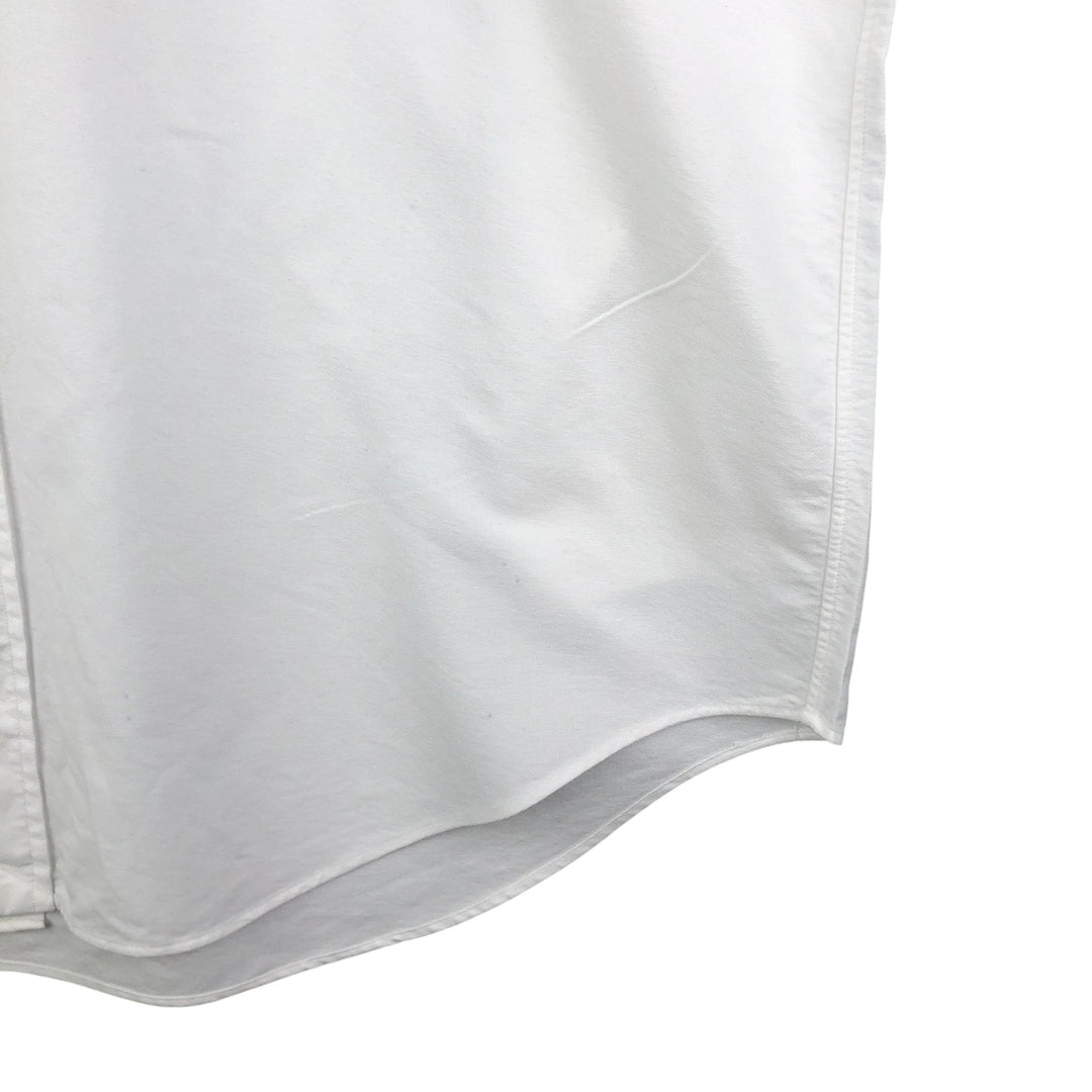Ralph Lauren YARMOUTH long sleeve button down shirt, men's size L cotton white type Vintage Second Hand