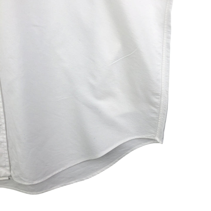 Ralph Lauren YARMOUTH long sleeve button down shirt, men's size L cotton white type Vintage Second Hand