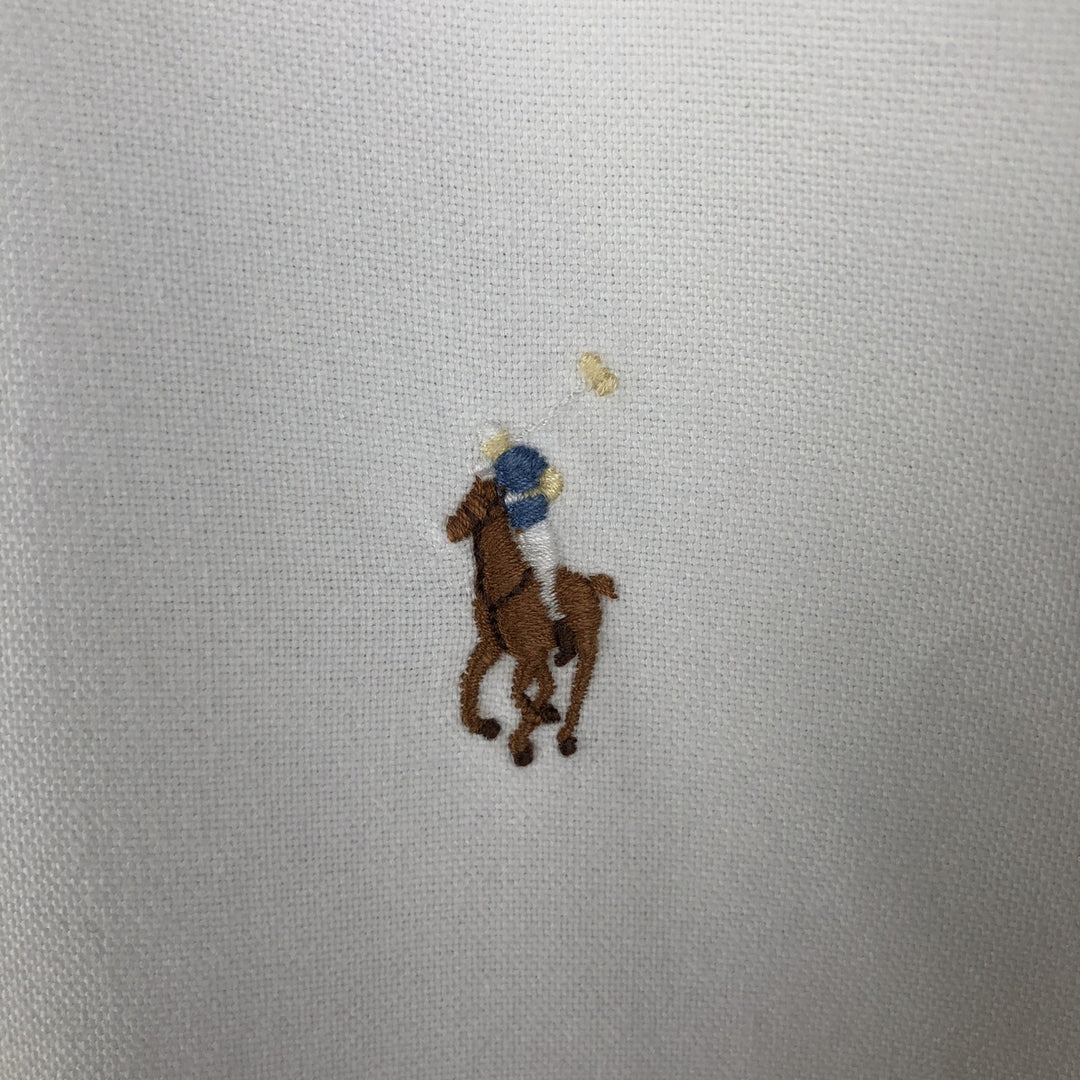 Ralph Lauren YARMOUTH long sleeve button down shirt, men's XL size cotton white type Vintage Second Hand