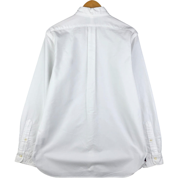 Ralph Lauren CUSTOM FIT long sleeve button down shirt, men's size M cotton white type Vintage Second Hand