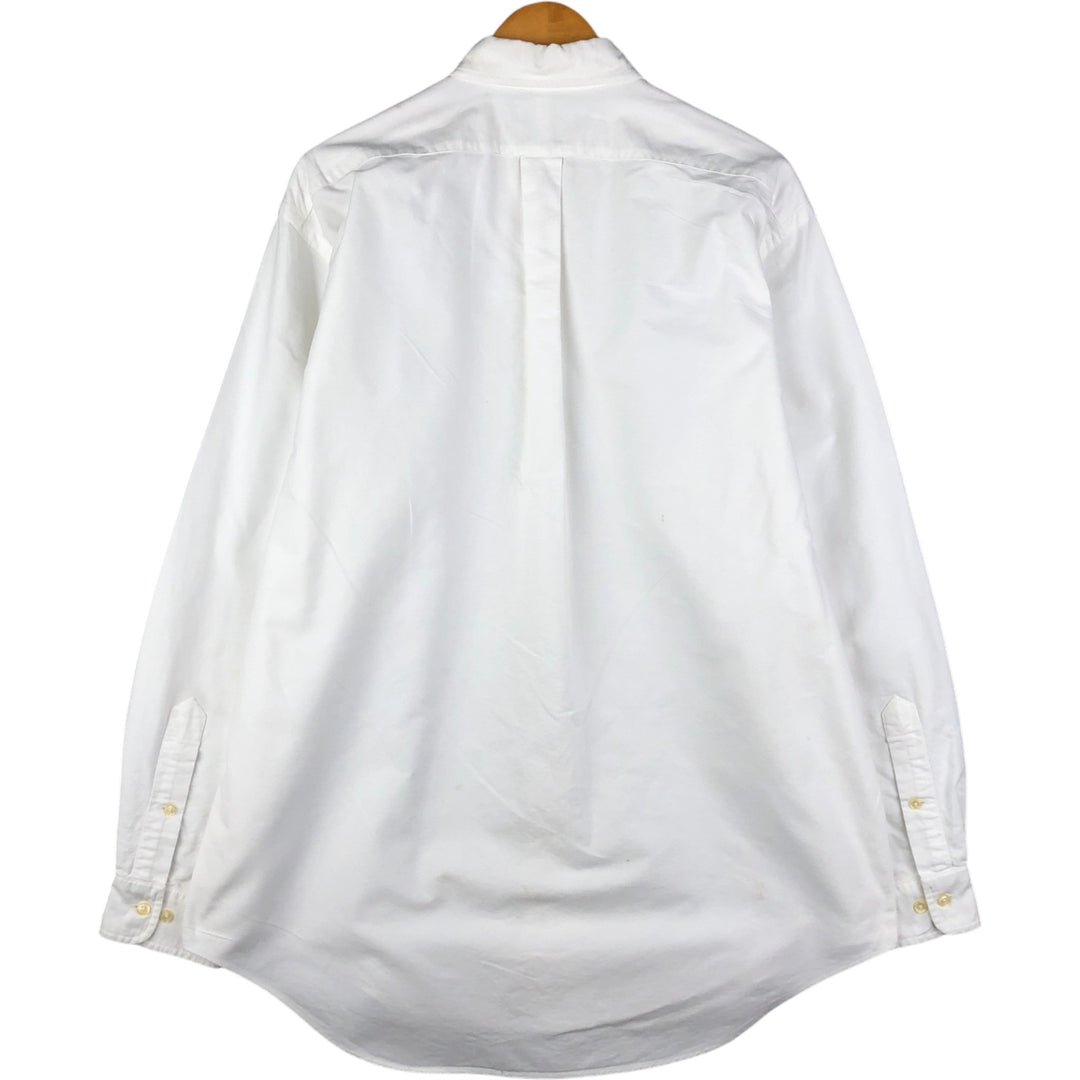 Ralph Lauren Classic Fit Long Sleeve Button Down Shirt, Men's Size L cotton white type Vintage Second Hand