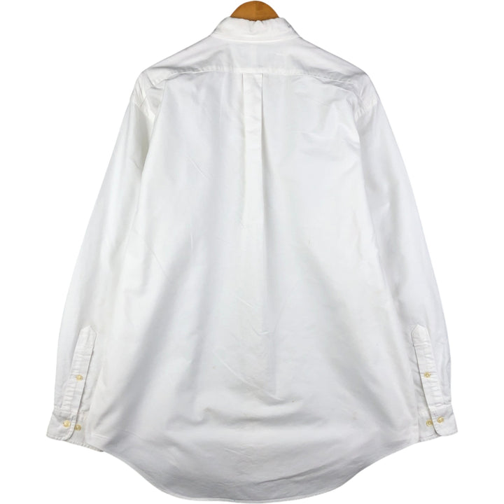 Ralph Lauren Classic Fit Long Sleeve Button Down Shirt, Men's Size L cotton white type Vintage Second Hand