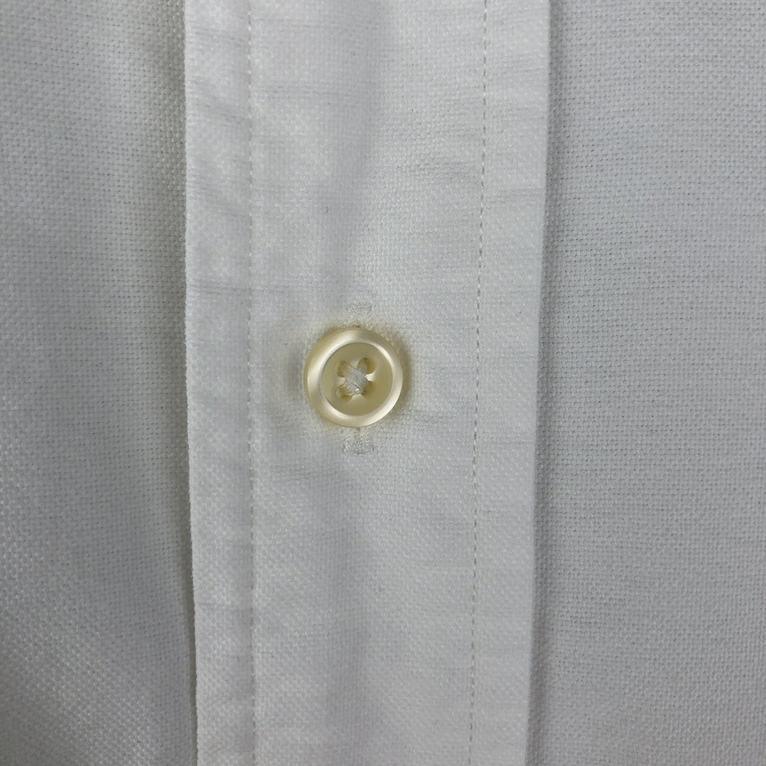 Ralph Lauren Classic Fit Long Sleeve Button Down Shirt, Men's Size L cotton white type Vintage Second Hand