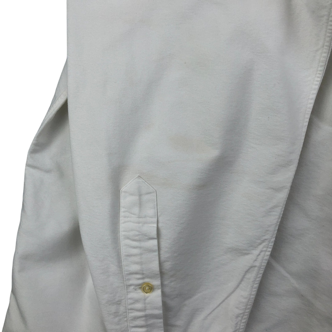 Ralph Lauren Classic Fit Long Sleeve Button Down Shirt, Men's Size L cotton white type Vintage Second Hand
