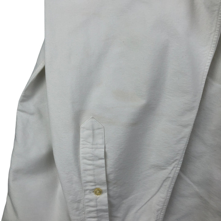 Ralph Lauren Classic Fit Long Sleeve Button Down Shirt, Men's Size L cotton white type Vintage Second Hand