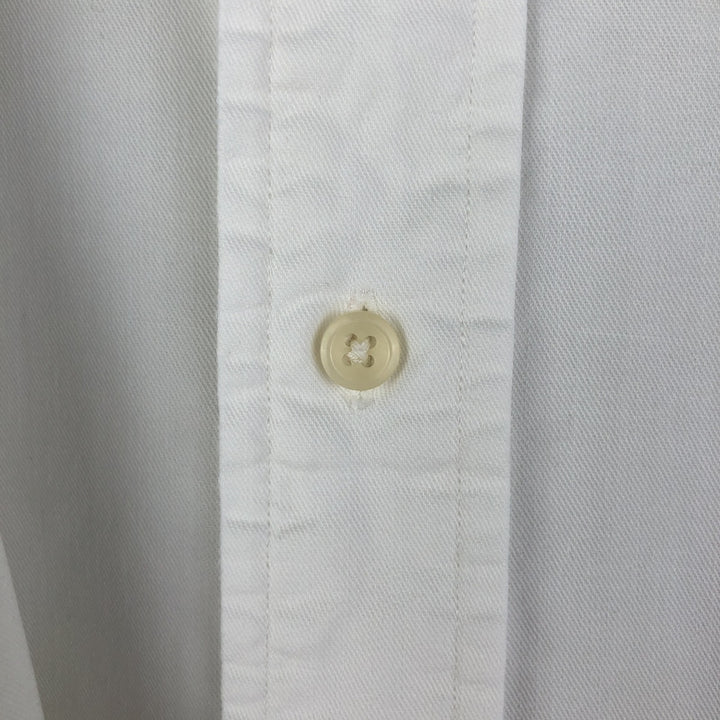 Ralph Lauren BLAIRE long sleeve button down shirt, men's XL size cotton white type Vintage Second Hand