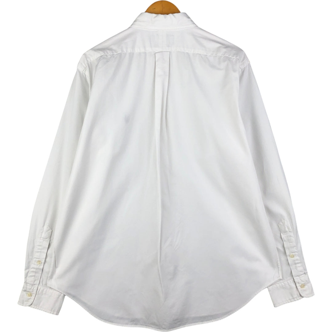 Ralph Lauren Classic Fit Long Sleeve Button Down Shirt, Men's Size L cotton white type Vintage Second Hand