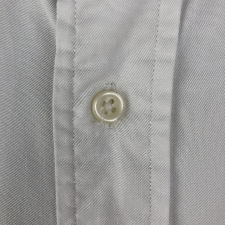 Ralph Lauren Classic Fit Long Sleeve Button Down Shirt, Men's Size L cotton white type Vintage Second Hand