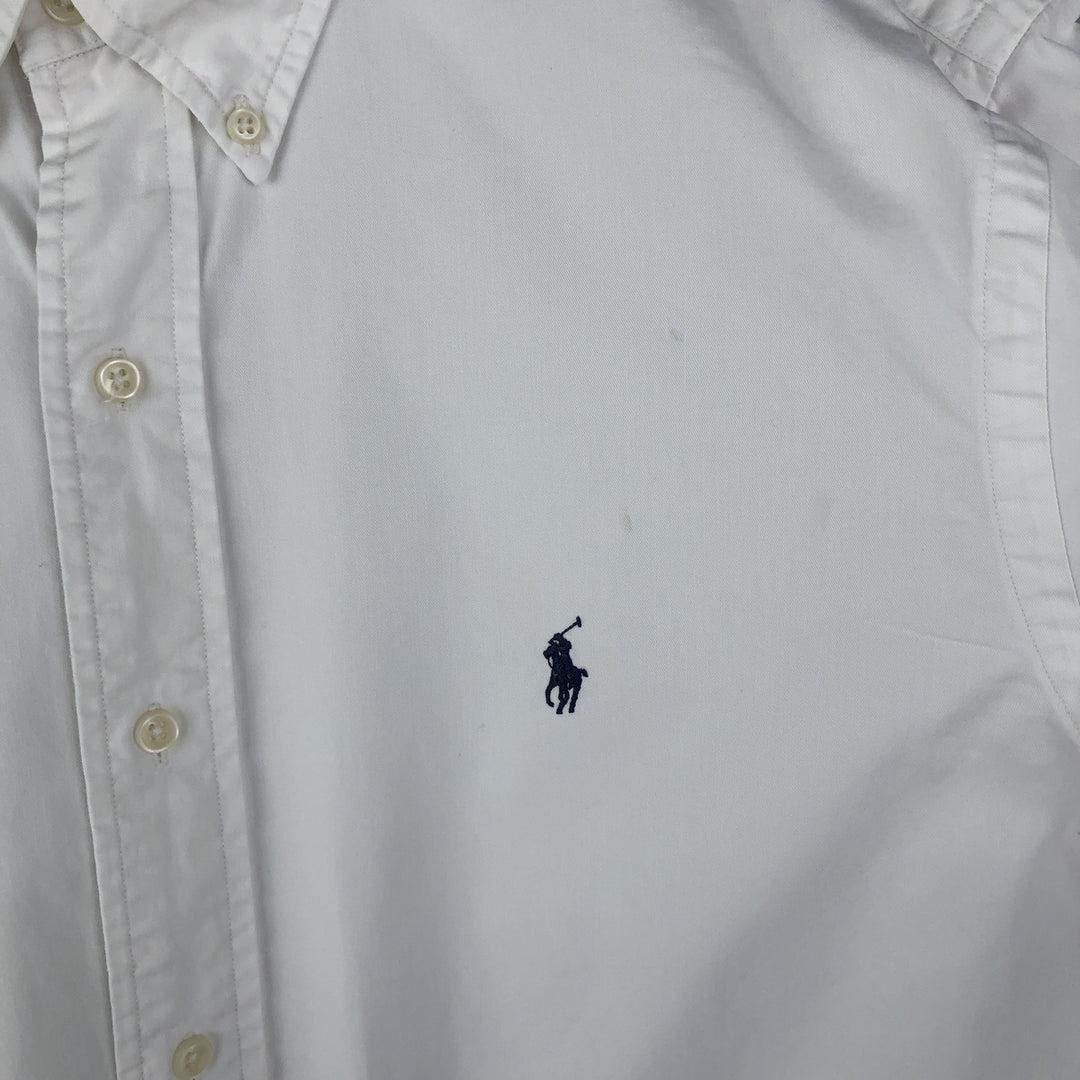 Ralph Lauren Classic Fit Long Sleeve Button Down Shirt, Men's Size L cotton white type Vintage Second Hand