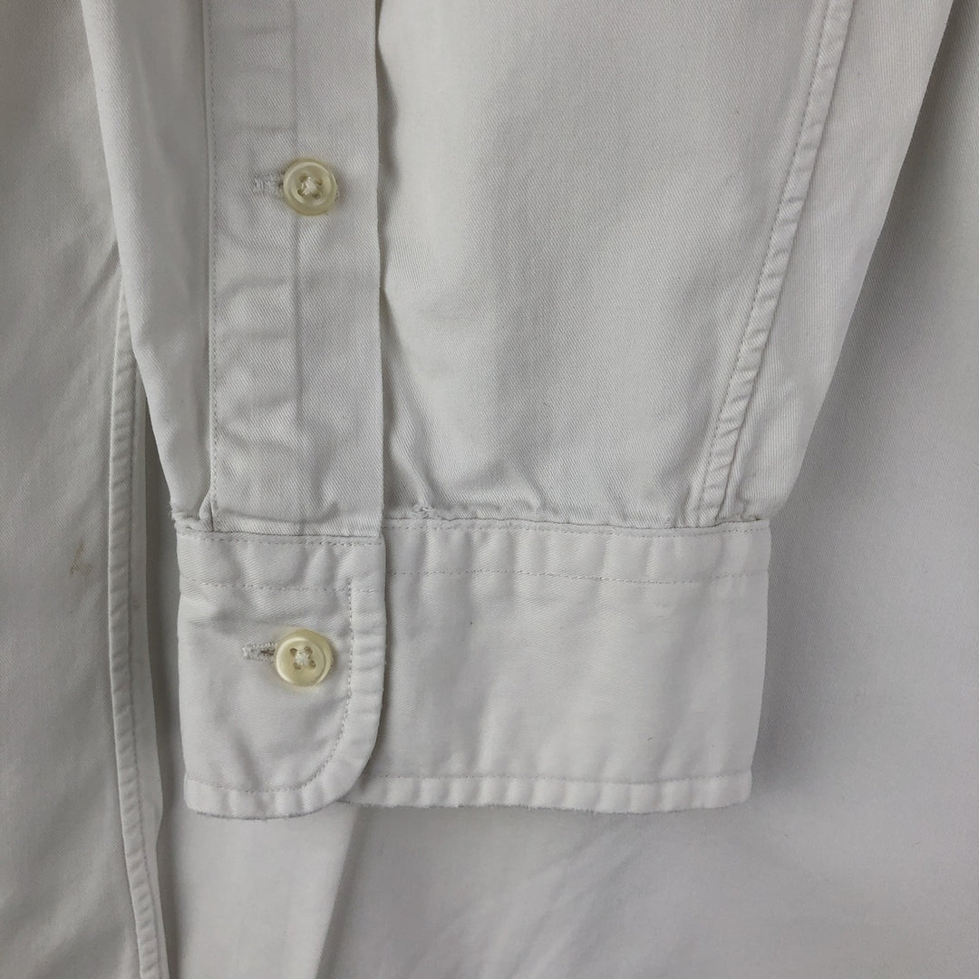 Ralph Lauren Classic Fit Long Sleeve Button Down Shirt, Men's Size L cotton white type Vintage Second Hand