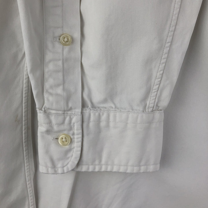 Ralph Lauren Classic Fit Long Sleeve Button Down Shirt, Men's Size L cotton white type Vintage Second Hand