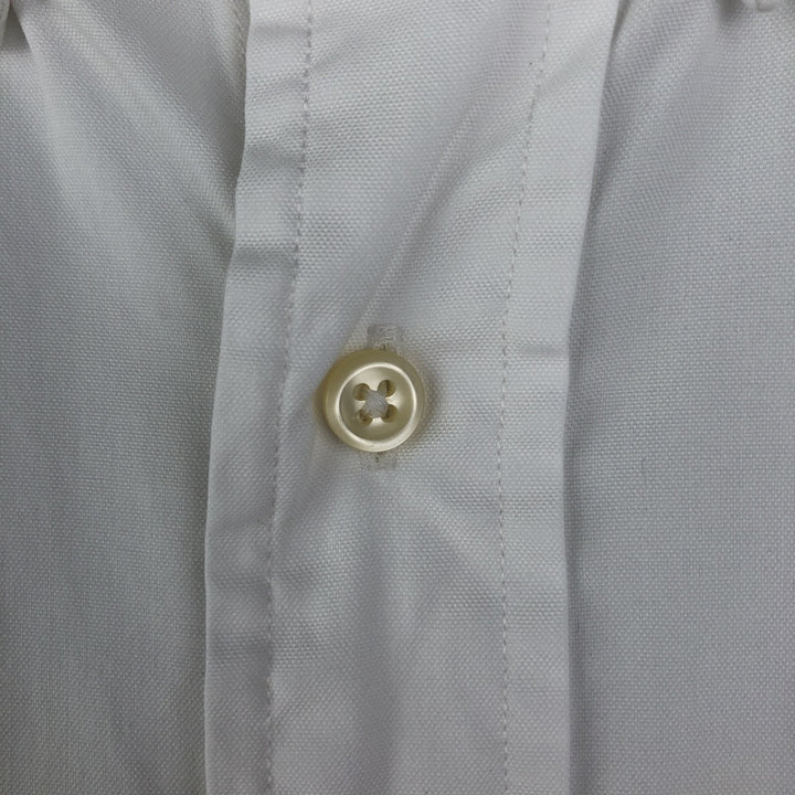 Ralph Lauren YARMOUTH long sleeve button down shirt, men's size L cotton white type Vintage Second Hand
