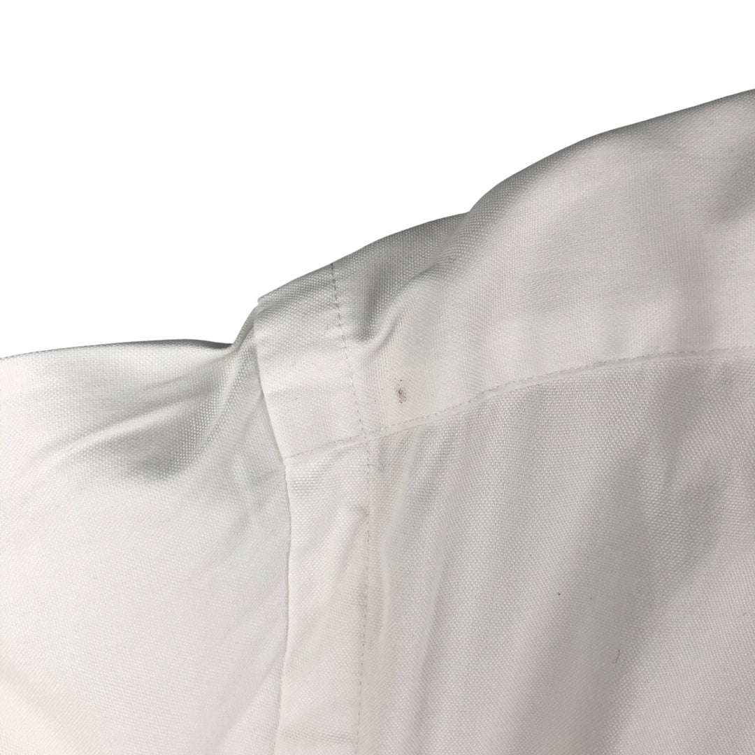 Ralph Lauren YARMOUTH long sleeve button down shirt, men's size L cotton white type Vintage Second Hand