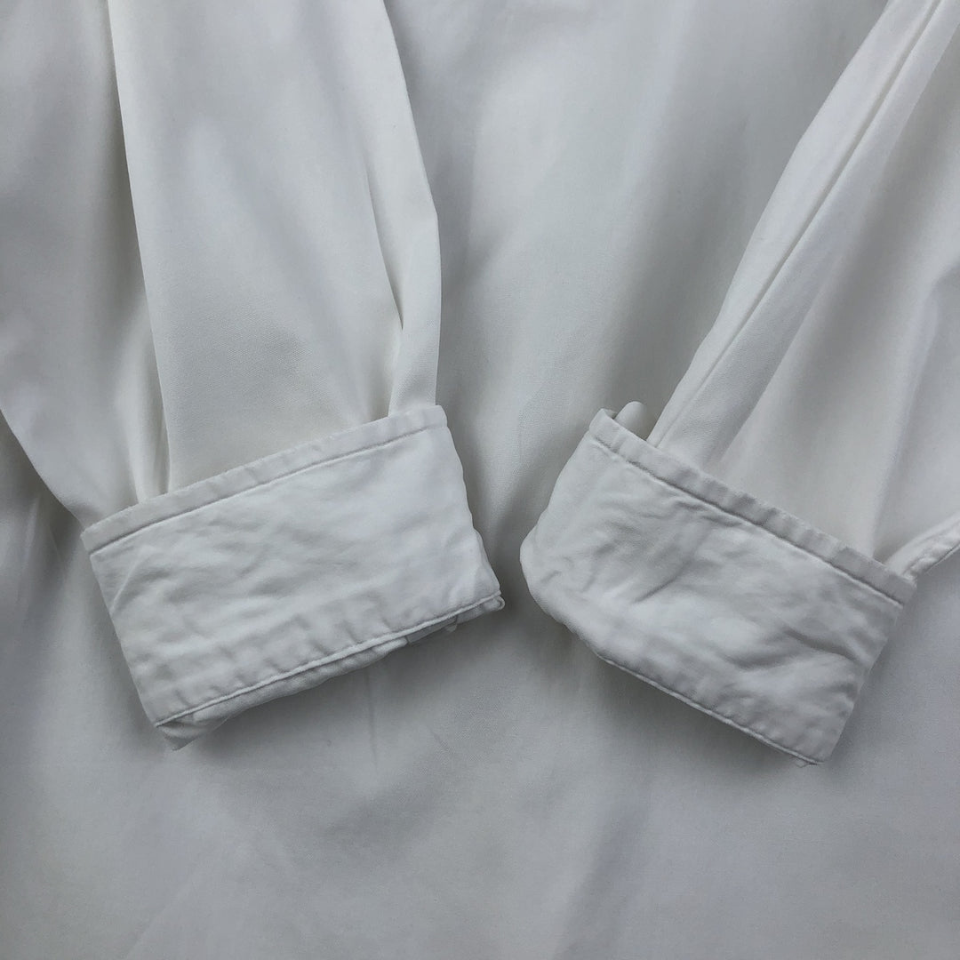 Ralph Lauren YARMOUTH long sleeve button down shirt, men's size L cotton white type Vintage Second Hand
