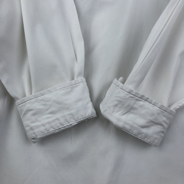 Ralph Lauren YARMOUTH long sleeve button down shirt, men's size L cotton white type Vintage Second Hand