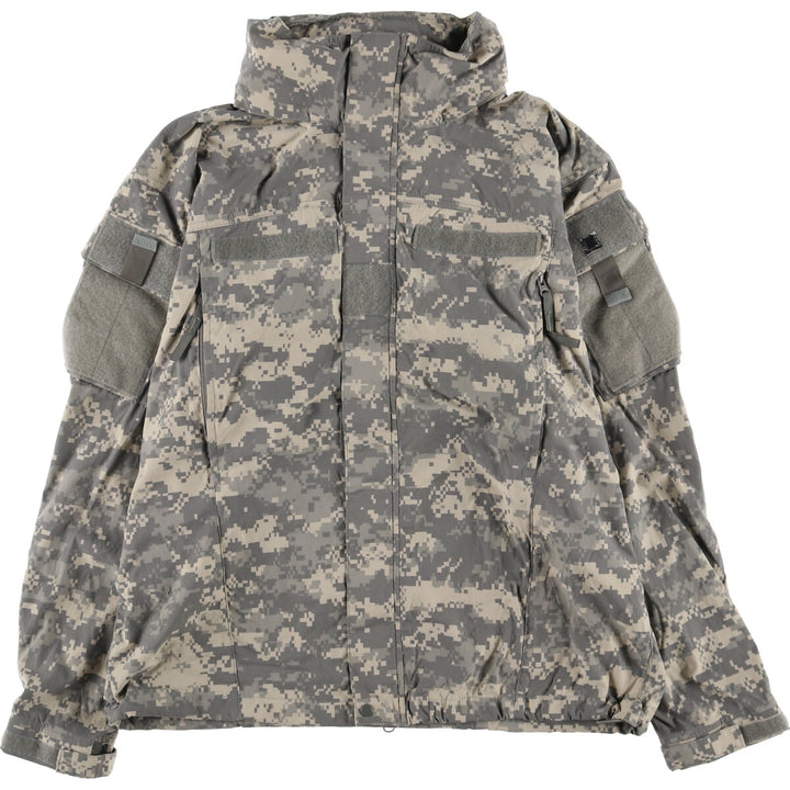 Authentic 2000'S US military ECWCS GEN3 ACU digital camo military Gore-Tex parka, made in the USA, size M (men's). Nylon Khaki type Vintage Second Hand