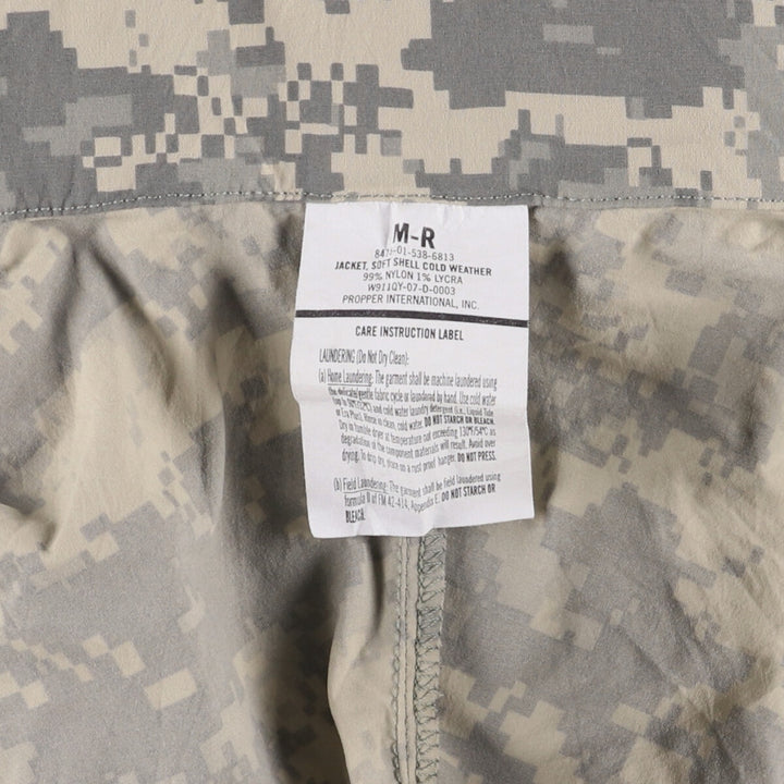 Authentic 2000'S US military ECWCS GEN3 ACU digital camo military Gore-Tex parka, made in the USA, size M (men's). Nylon Khaki type Vintage Second Hand