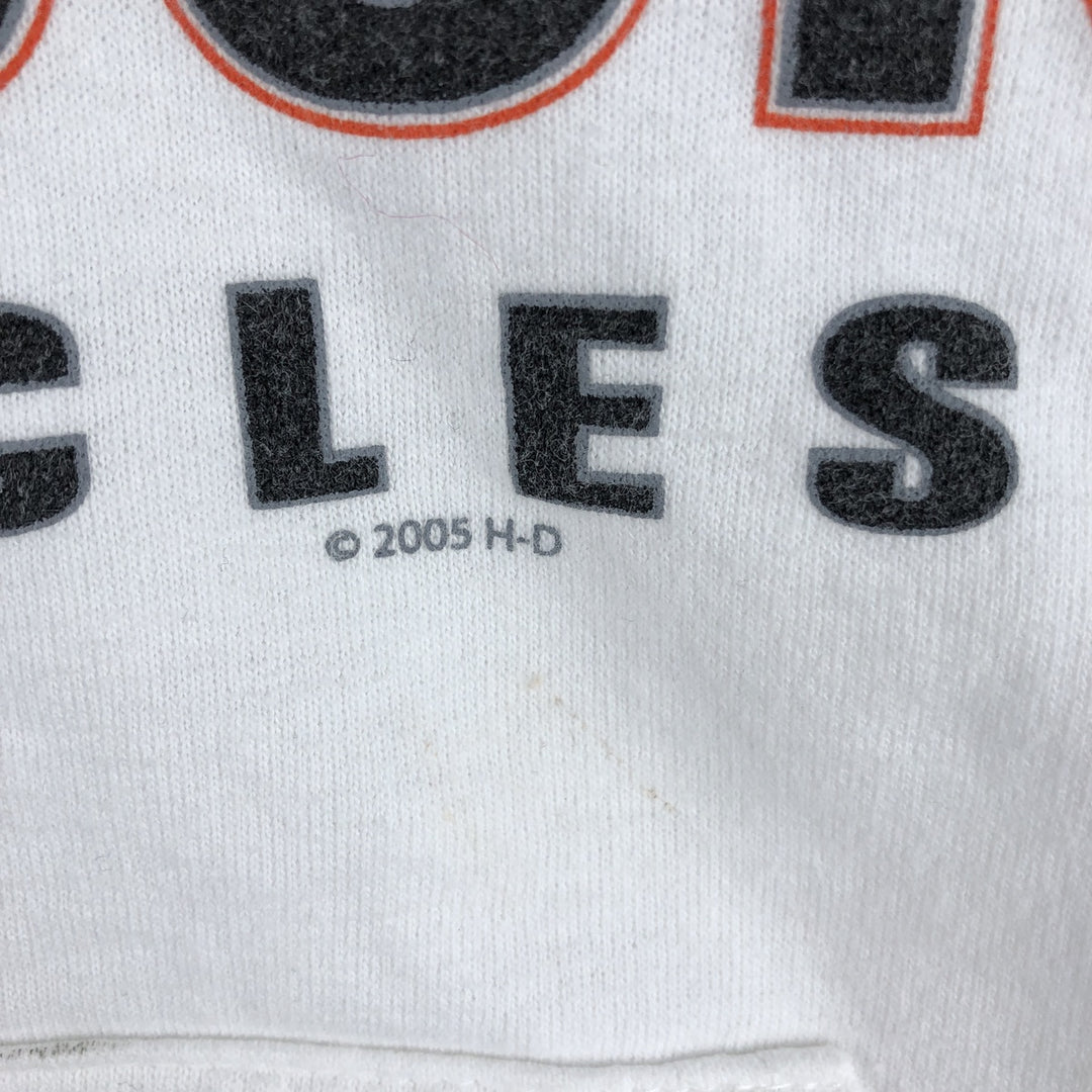 00'S Harley-Davidson Sweatshirt Pullover Hoodie Men's XL unclear white type Vintage Second Hand