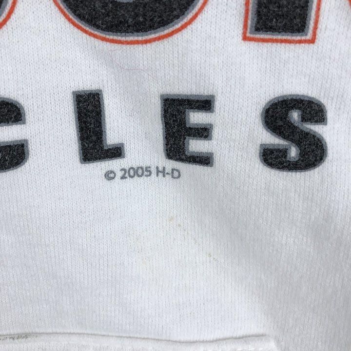 00'S Harley-Davidson Sweatshirt Pullover Hoodie Men's XL unclear white type Vintage Second Hand