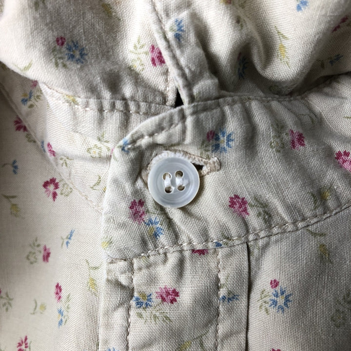 Vintage 1970'S Ralph Lauren Polo Western shirt with floral print, long sleeves, size M, women's. cotton yellow type Vintage Second Hand