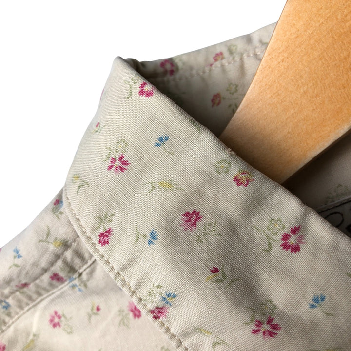Vintage 1970'S Ralph Lauren Polo Western shirt with floral print, long sleeves, size M, women's. cotton yellow type Vintage Second Hand
