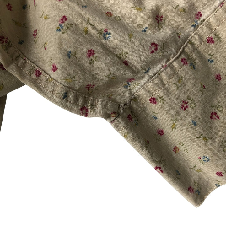 Vintage 1970'S Ralph Lauren Polo Western shirt with floral print, long sleeves, size M, women's. cotton yellow type Vintage Second Hand