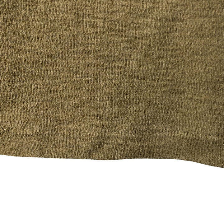 Ralph Lauren wide collar long sleeve chamois cloth box shirt, men's size S cotton Khaki type Vintage Second Hand