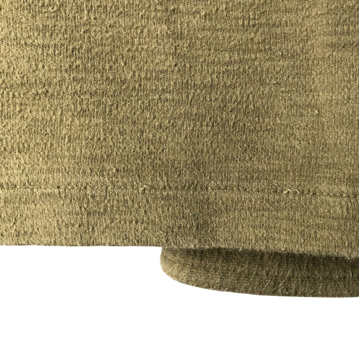 Ralph Lauren wide collar long sleeve chamois cloth box shirt, men's size S cotton Khaki type Vintage Second Hand