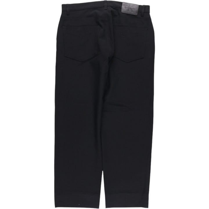 90s-00'S Calvin Klein Jeans Wide Leg Pants Men's Vintage Size W36 polyester black type Vintage Second Hand
