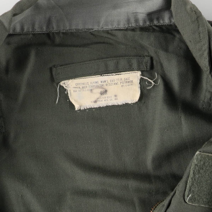 70's US military actual product CWU-27 unclear Khaki type sage green Vintage Second Hand