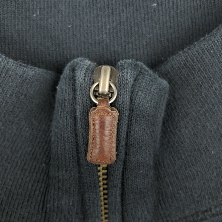 Ralph Lauren POLO by Ralph Lauren Half-Zip Sweatshirt, Men's XL cotton black type Vintage Second Hand